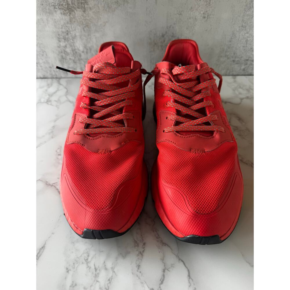 Adidas Nite Jogger Triple Red Boost Sneakers Mens 13 EF5415 - Picture 2 of 8